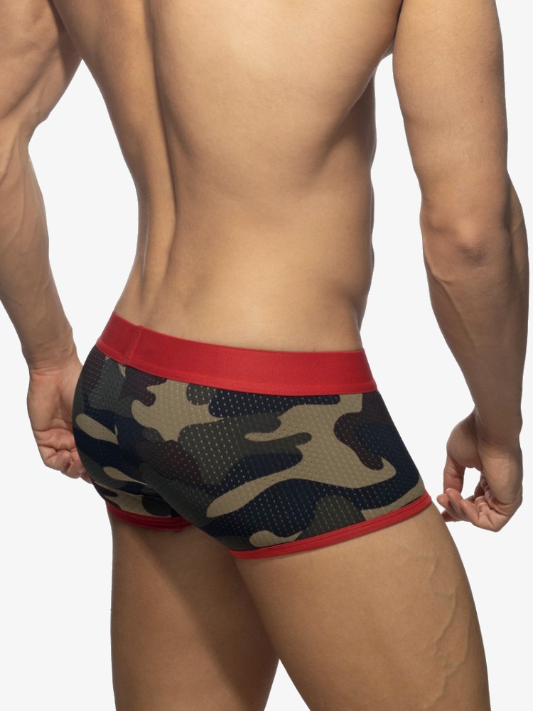 Addicted Ad765 Camo Stripe Boxer Red 2