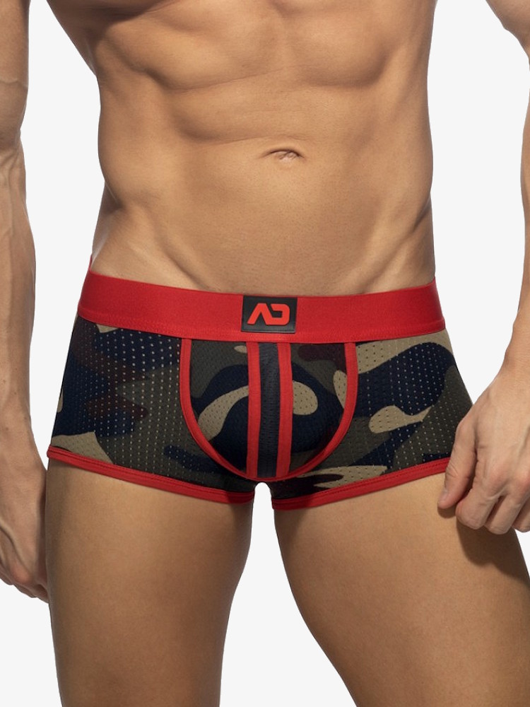 Addicted Ad765 Camo Stripe Boxer Red 3