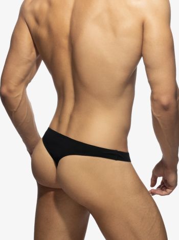 Addicted Ad986 Cotton Thong Black 1