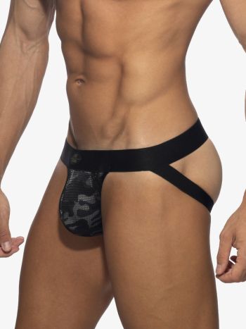 Addicted Fetish Adf224 Fuse Zip Pocket Jock Camouflage 3