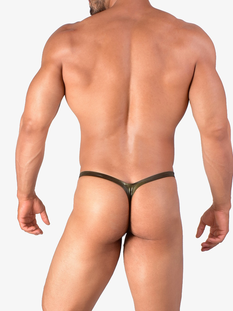 Joe Snyder Bulge Thong Jsbul02 Green Metallic 1