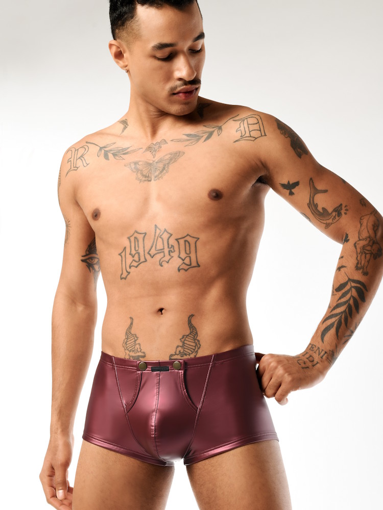 Manstore M2510 Popper Pants 212827 Bordeaux 1
