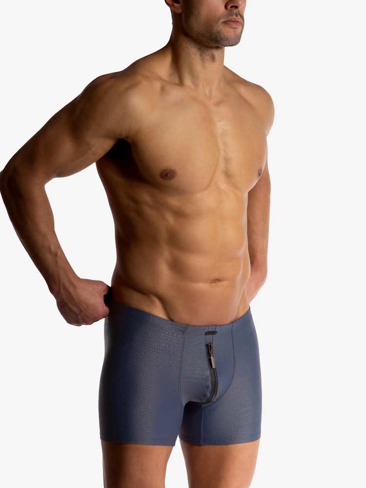 Manstore M2515 Zipped Boxer 212857 Grey 3