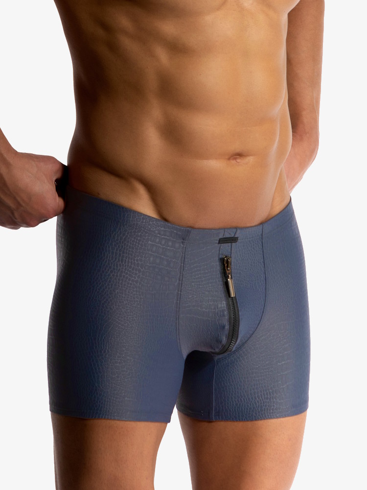 Manstore M2515 Zipped Boxer 212857 Grey 4