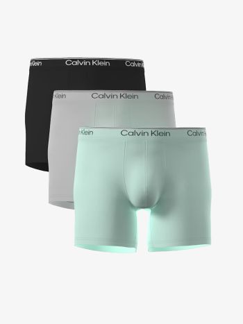 Calvin Klein 3 Pack Boxer Briefs Microfiber Stretch Lv00nb4410 3zn Mint 4