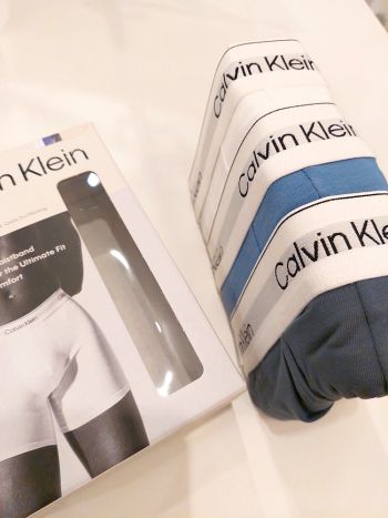 Calvin Klein Icon Cotton Stretch Boxer Brief 3 Pack Lv00nb4394 4nc Blue Tulip 1