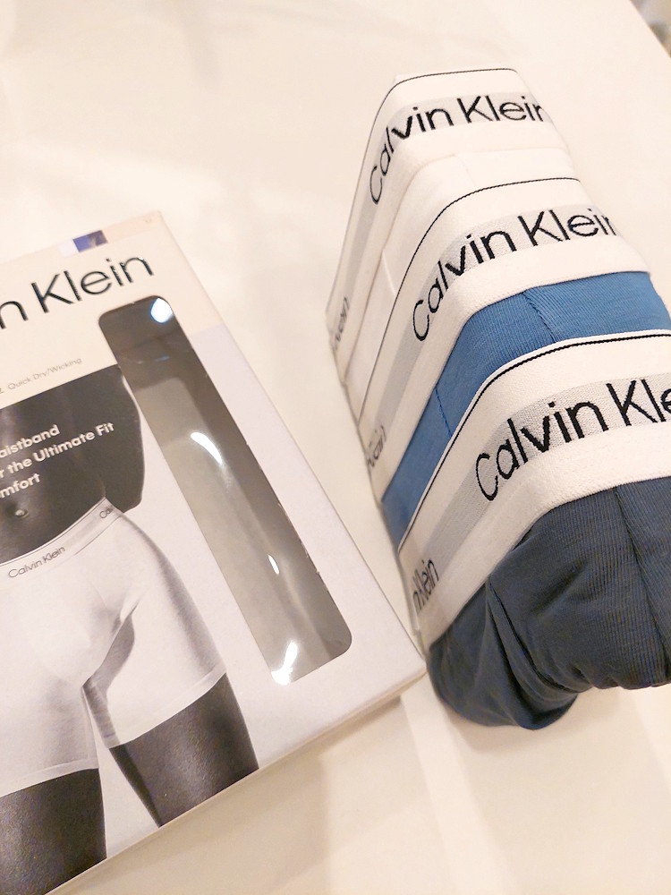 Calvin Klein Icon Cotton Stretch Boxer Brief 3 Pack Lv00nb4394 4nc Blue Tulip 1