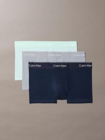 Calvin Klein Icon Cotton Stretch Low Rise Trunk Lv00nb4389 41C Shoreline 2