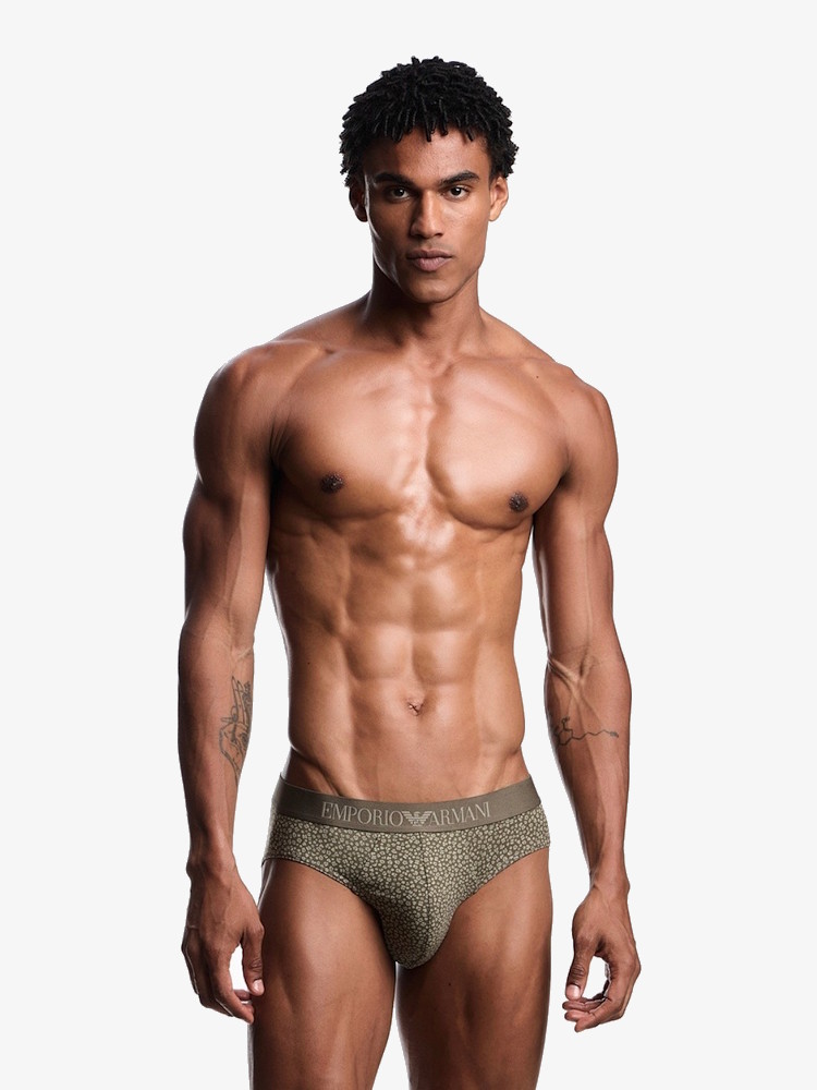 Emporio Armani Underwear Brief 2 Pack Stretch Cotton EM000251 Turtle Flower