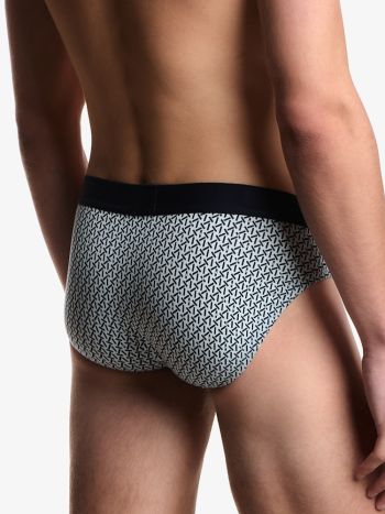 Emporio Armani Underwear Brief 2 Pack Stretch Cotton EM000251 Blue Geometric