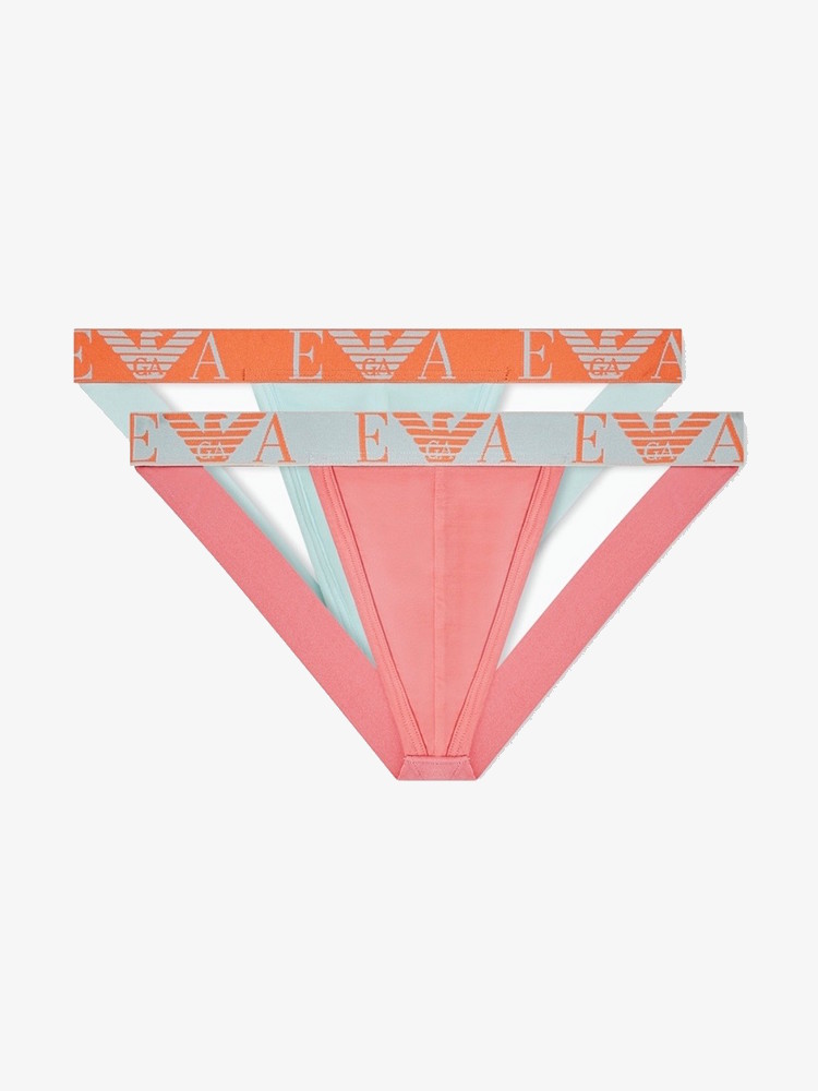 Emporio Armani Underwear Jockstrap 2 Pack Em000257 Pink Aqua