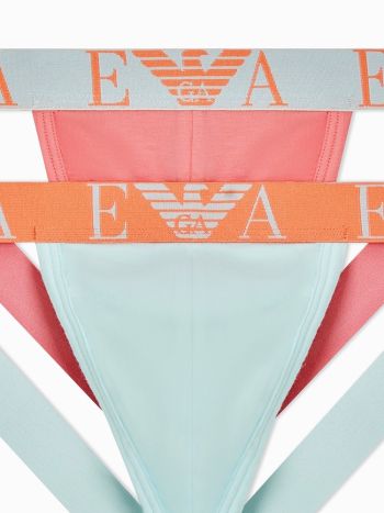 Emporio Armani Underwear Jockstrap 2 Pack Em000257 Pink Aqua