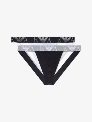 Emporio Armani Underwear Jockstrap 2 Pack Em000257 Black White