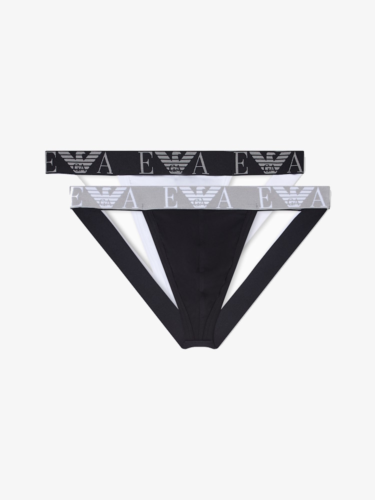Emporio Armani Underwear Jockstrap 2 Pack Em000257 Black White