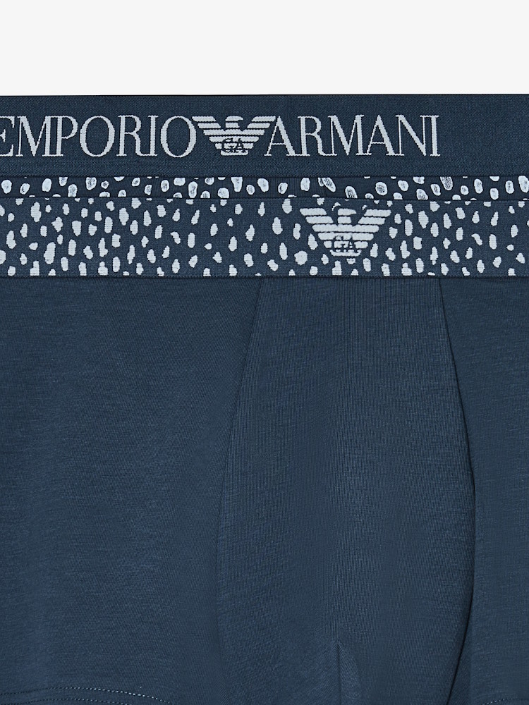 Emporio Armani Underwear Trunk 2 Pack Stretch Cotton EM001014 Blue