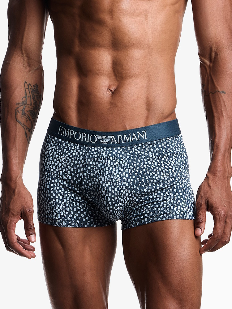 Emporio Armani Underwear Trunk 2 Pack Stretch Cotton EM001014 Blue