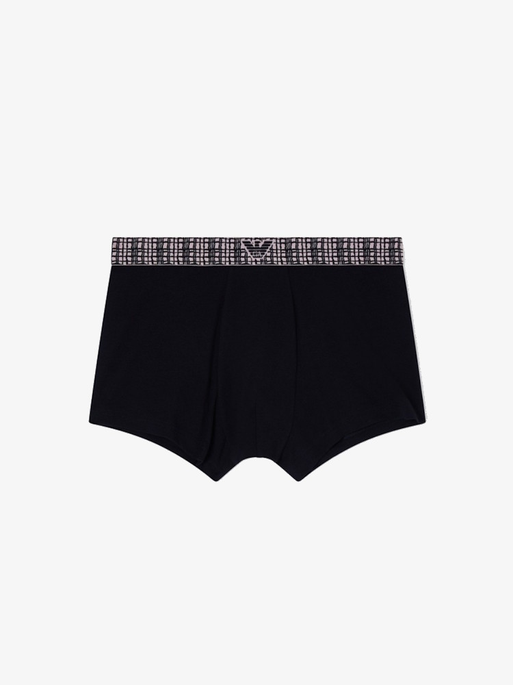Emporio Armani Underwear Trunk 2 Pack Stretch Cotton EM001014 Pink Check