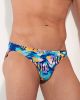 Hom Funky Styles Comfort Micro Briefs 403015 P0PF Turquoise Print 2