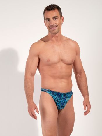 Hom Funky Styles G String 403009 P0RA Navy Print 4