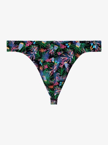 om Funky Styles G String 403013 P004 Black Print 1