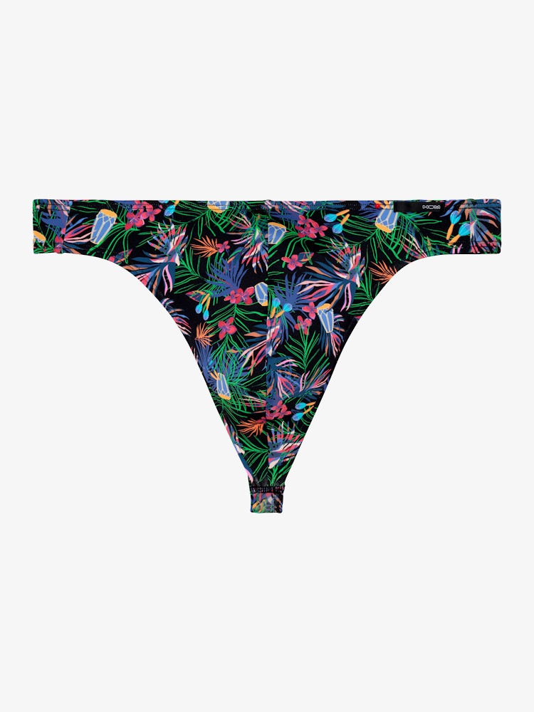 om Funky Styles G String 403013 P004 Black Print 1