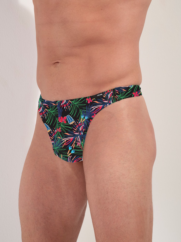 Hom Funky Styles G String 403013 P004 Black Print 5
