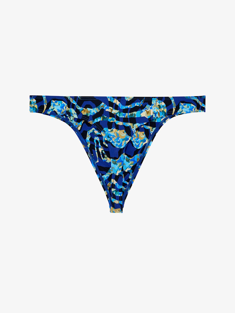 Hom Funky Styles G String 403013 P0NB Navy Blue Print 2