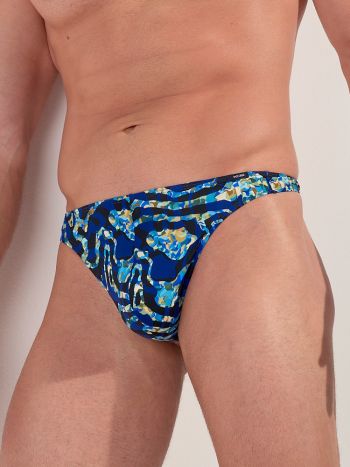 Hom Funky Styles G String 403013 P0NB Navy Blue Print 3