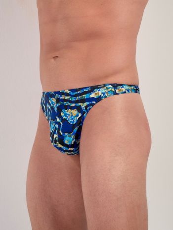Hom Funky Styles G String 403013 P0NB Navy Blue Print 6