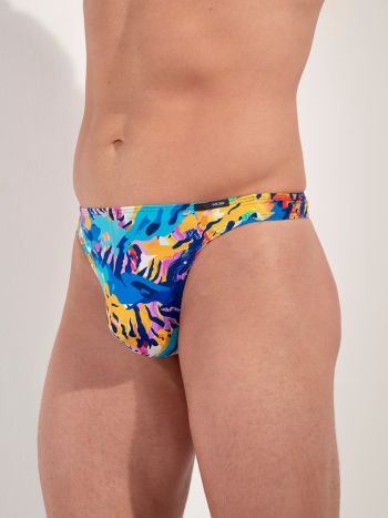 Hom Funky Styles G String 403013 P0PF Turquoise Print 6