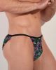 Hom Funky Styles Tanga Briefs 403014 P004 Black Print 2