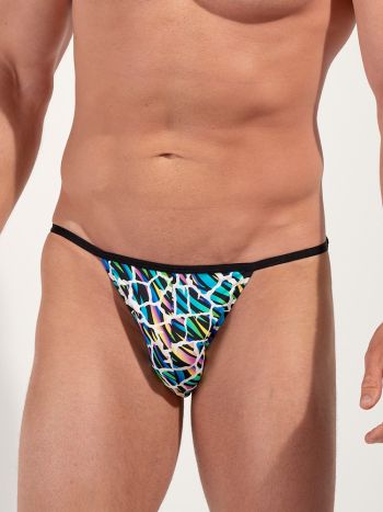 Hom Funky Styles Tanga Briefs 403014 P023 Multicolor Print 2