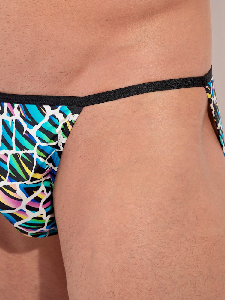 Hom Funky Styles Tanga Briefs 403014 P023 Multicolor Print 6