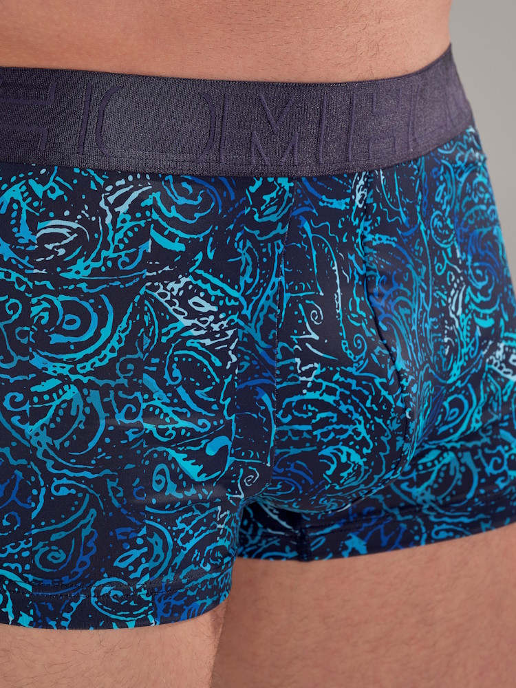 Hom Funky Styles Trunk 403016 P0RA Navy Turquoise Print 6