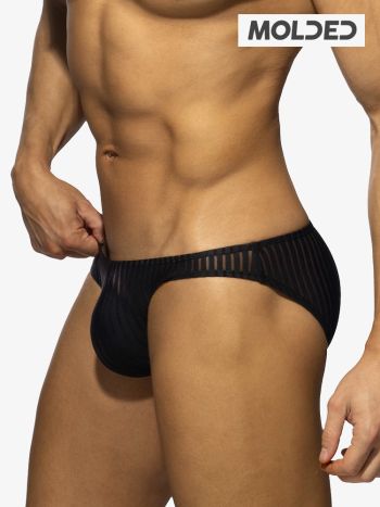 Addicted Ad1412 Black Stripe Bikini Brief Black 6