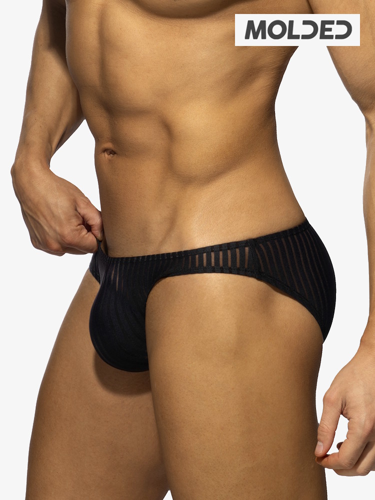 Addicted Ad1412 Black Stripe Bikini Brief Black 6
