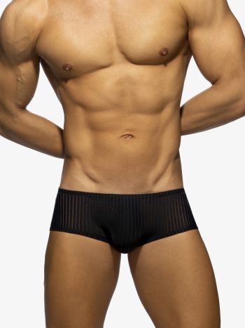 Addicted Ad1413 Black Stripe Brief Black 2
