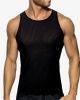 Addicted Ad1414 Black Stripe Tank Top Black 3