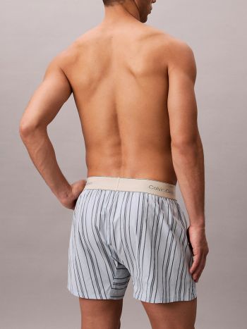 Calvin Klein Boxershorts Trad Lv00nb2945 4xw Majorca Stripe Breezy Blue 2
