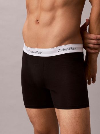 Calvin Klein Icon Cotton Stretch Boxer Brief 3 Pack Lv00nb4394 40M Pulse Stripe 3