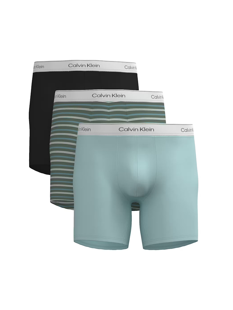 Calvin Klein Icon Cotton Stretch Boxer Brief 3 Pack Lv00nb4394 40M Pulse Stripe 5