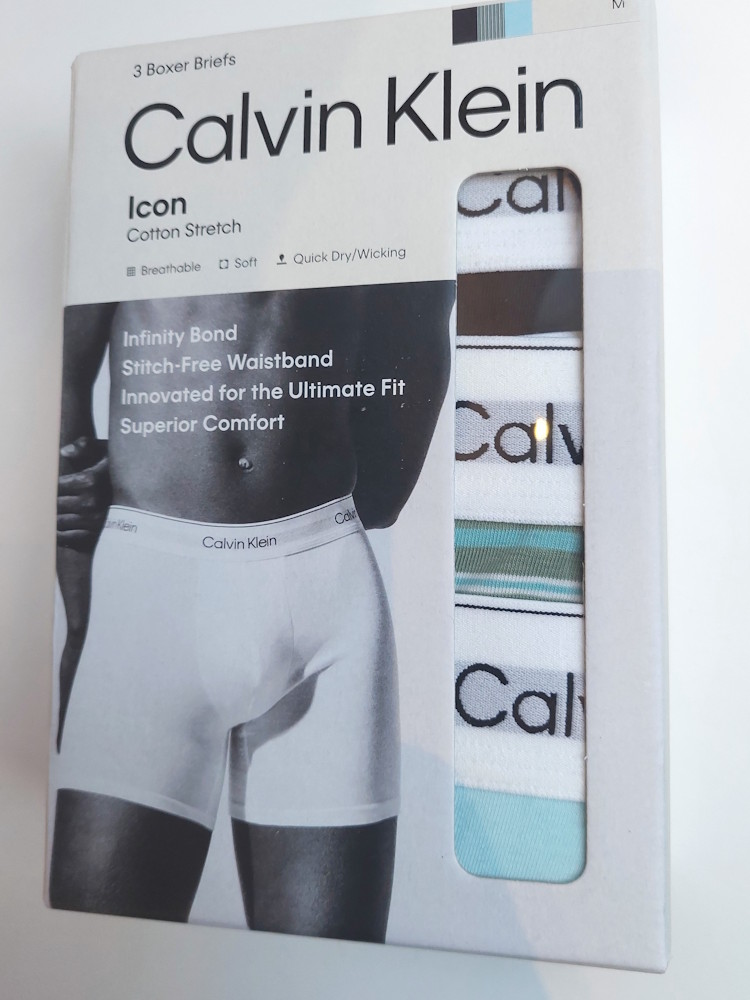 Calvin Klein Icon Cotton Stretch Boxer Brief 3 Pack Lv00nb4394 40M Pulse Stripe 6