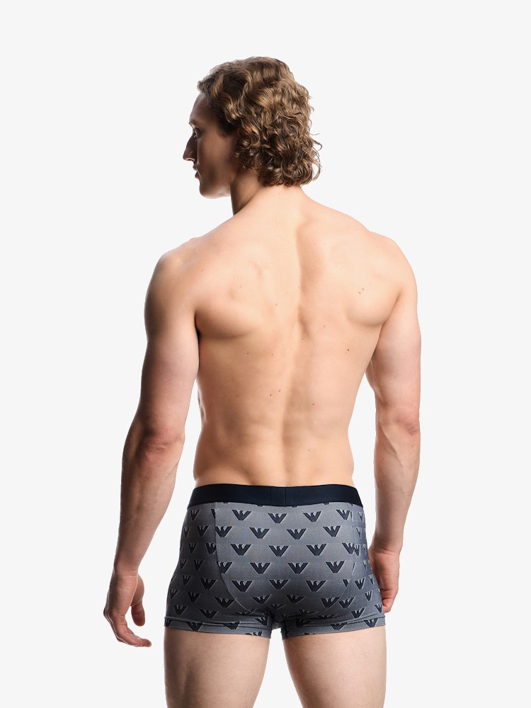 Emporio Armani Underwear Jacquard Microfiber Trunk EM000232 Navy - Afbeelding 2