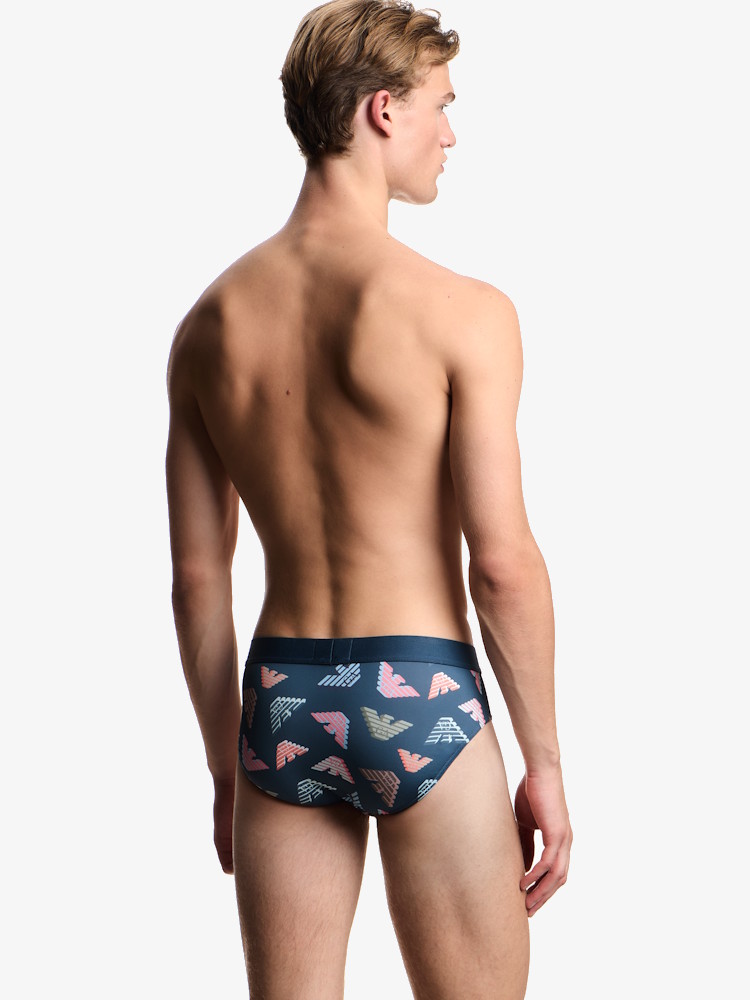 Emporio Armani Microfiber Logo Brief Em000229 Light Blue 2