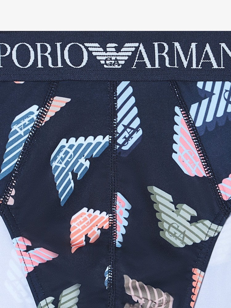 Emporio Armani Microfiber Logo Brief Em000229 Navy 1