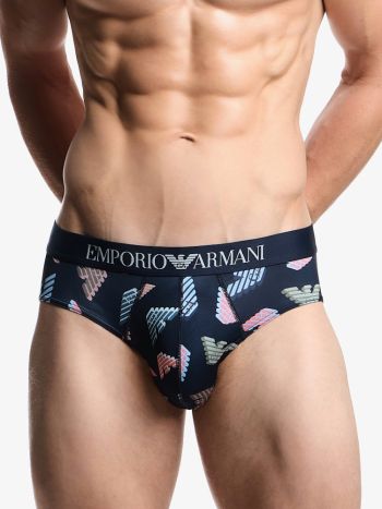 Emporio Armani Microfiber Logo Brief Em000229 Navy 5