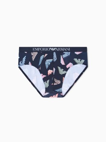 Emporio Armani Microfiber Logo Brief Em000229 Navy 6