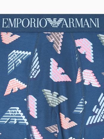 Emporio Armani Microfiber Logo Trunk Em000232 Light Blue 1