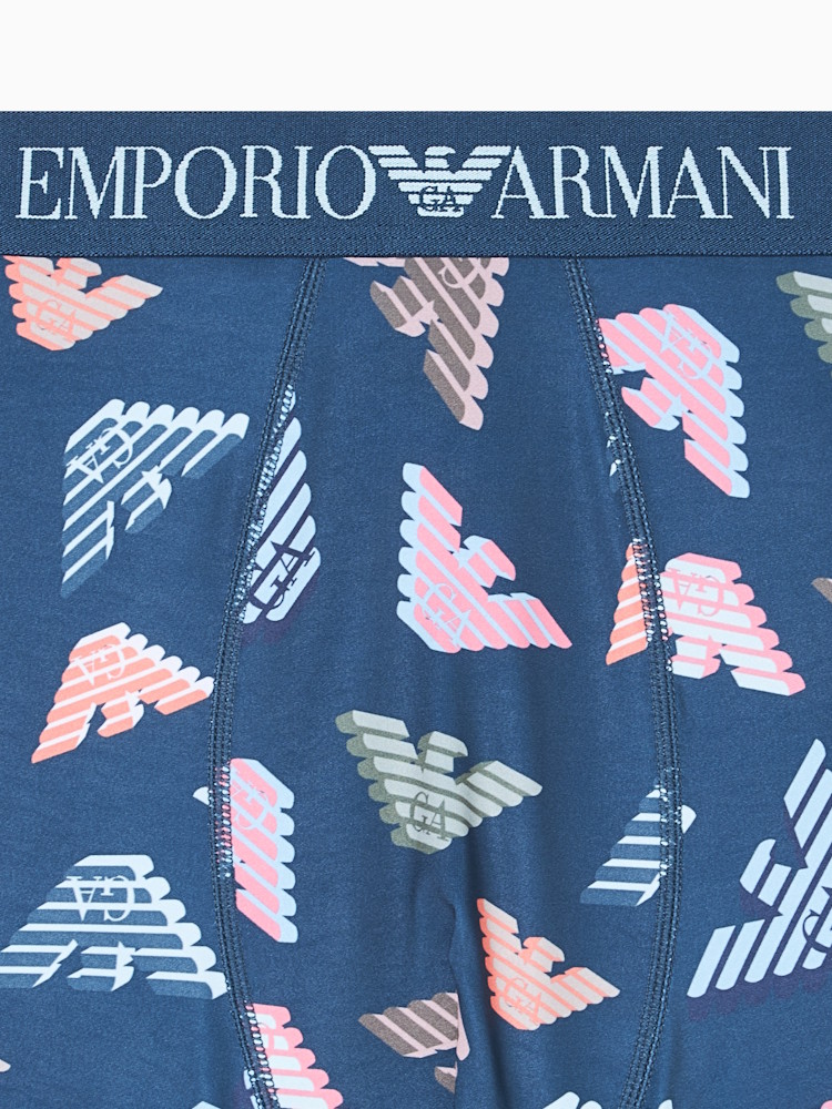 Emporio Armani Microfiber Logo Trunk Em000232 Light Blue 1