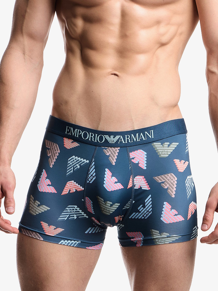 Emporio Armani Microfiber Logo Trunk Em000232 Light Blue 5